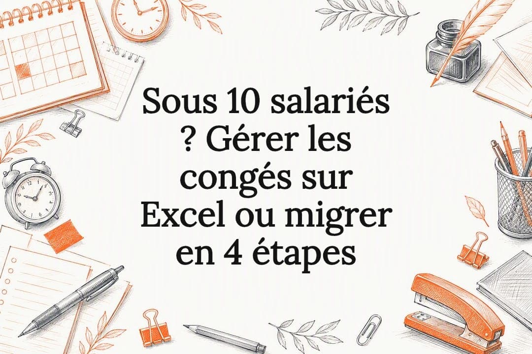 Sous 10 salariés ? Gérer les congés sur Excel ou migrer en 4 étapes