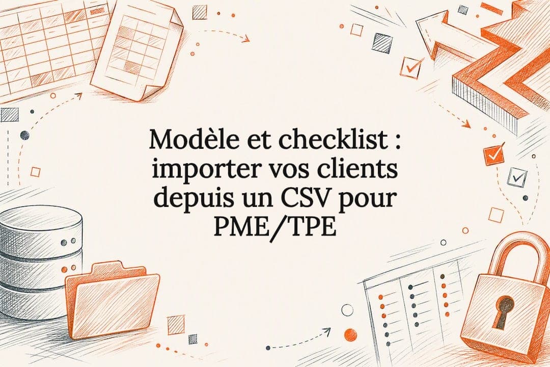 Modèle et checklist : importer vos clients depuis un CSV pour PME/TPE