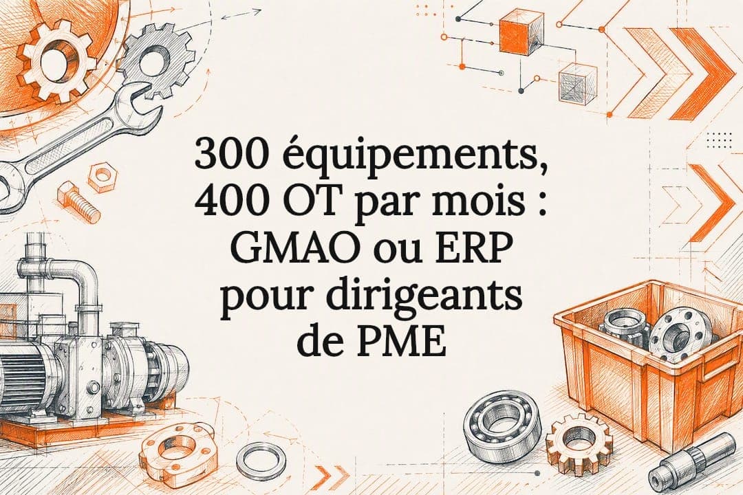 300 équipements, 400 OT par mois : GMAO ou ERP pour dirigeants de PME
