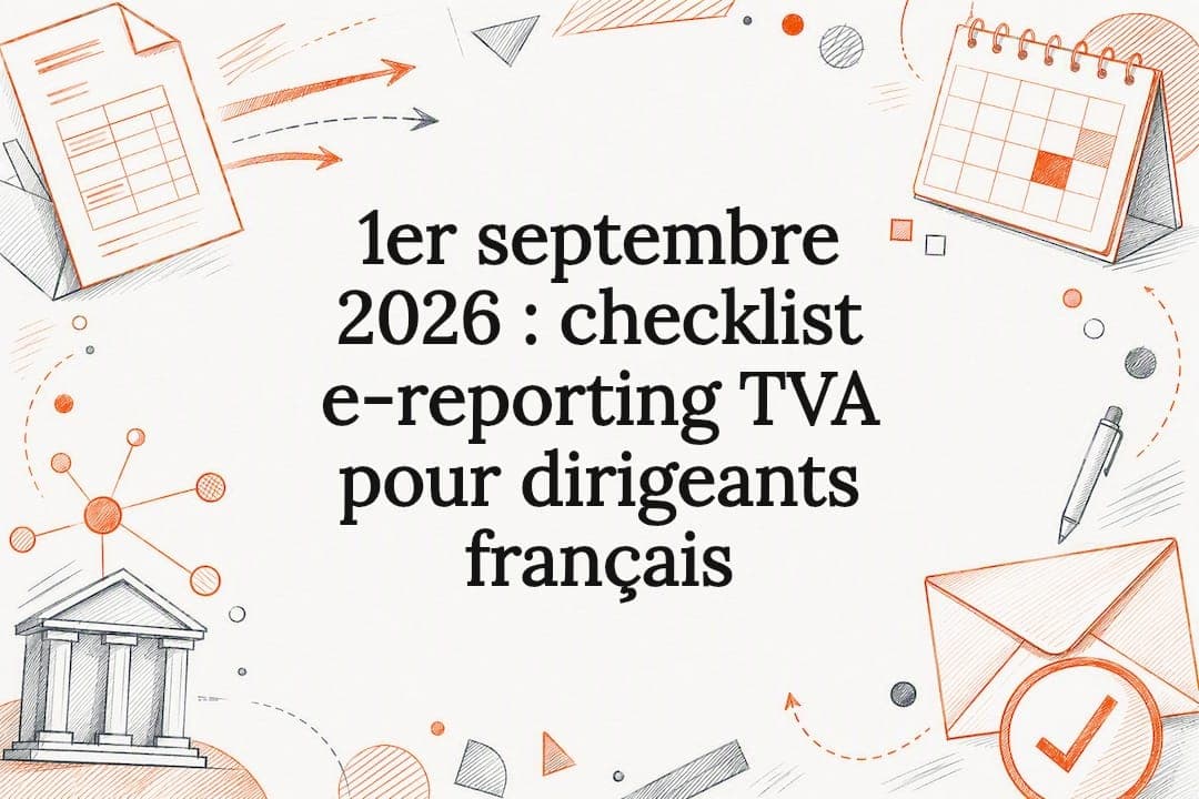 1er septembre 2026 : checklist e-reporting TVA pour dirigeants français