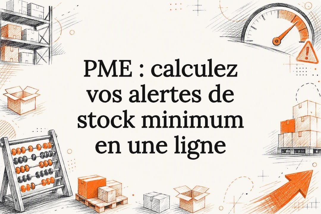PME : calculez vos alertes de stock minimum en une ligne
