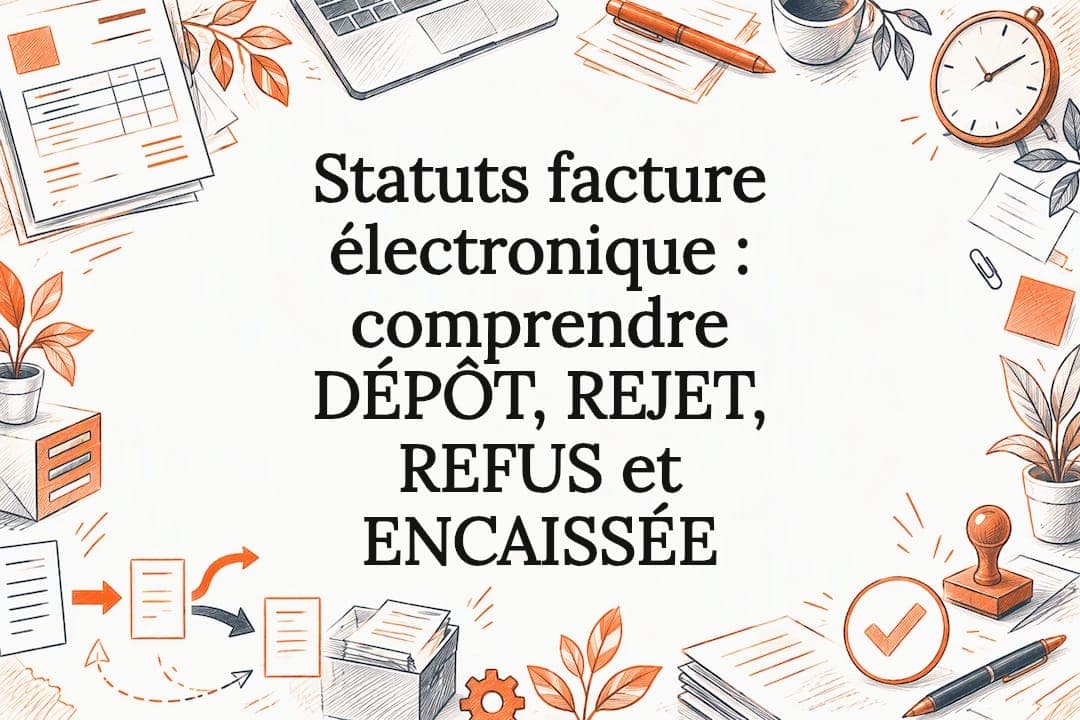Statuts facture électronique : comprendre DÉPÔT, REJET, REFUS et ENCAISSÉE
