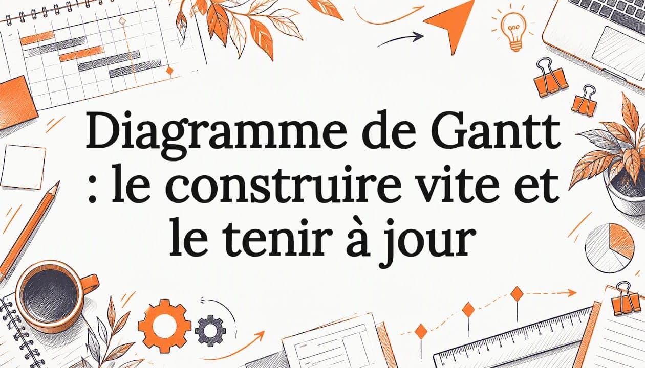 Diagramme de Gantt : le construire vite et le tenir à jour