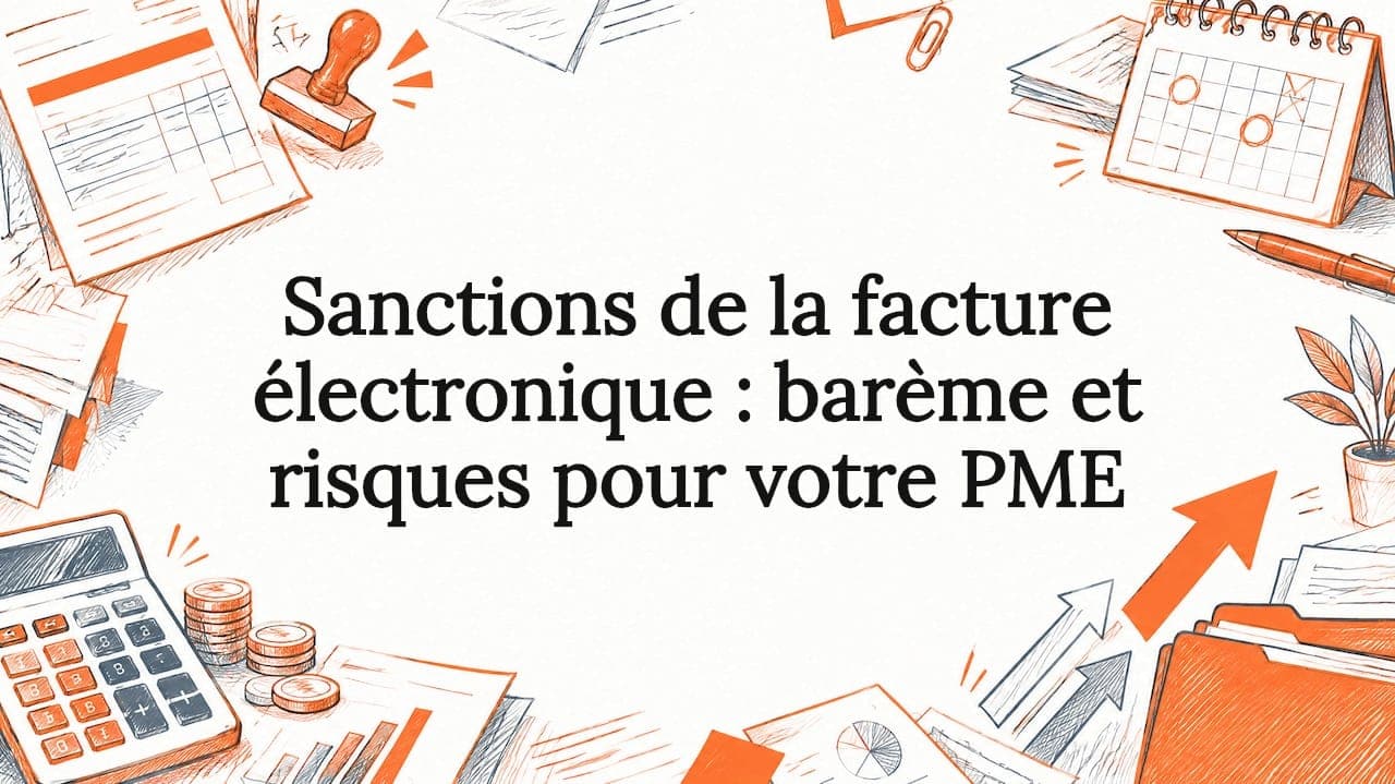 Sanctions de la facture électronique : barème et risques pour votre PME