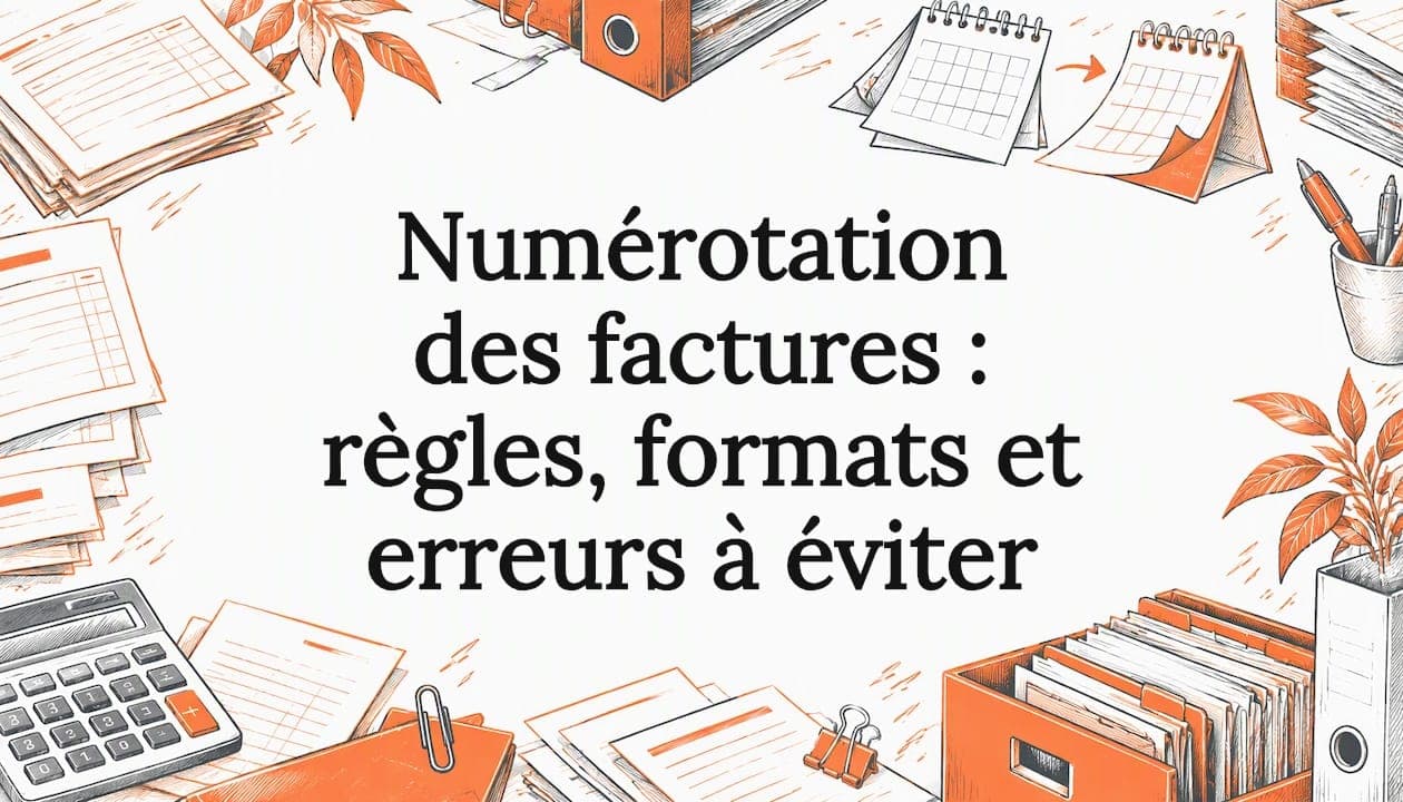 Numérotation des factures : règles, formats et erreurs à éviter